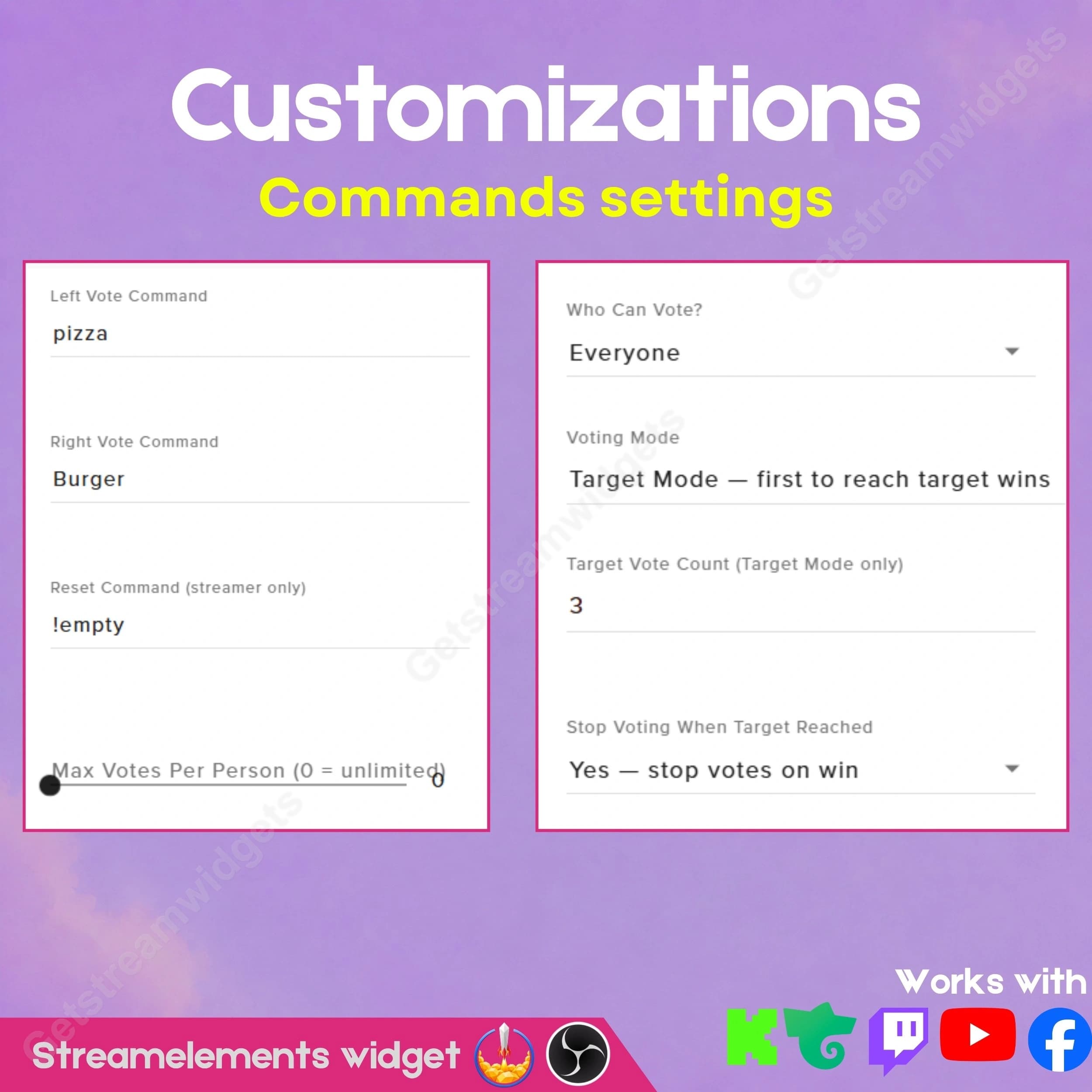 Chat battle widget for all platforms 2