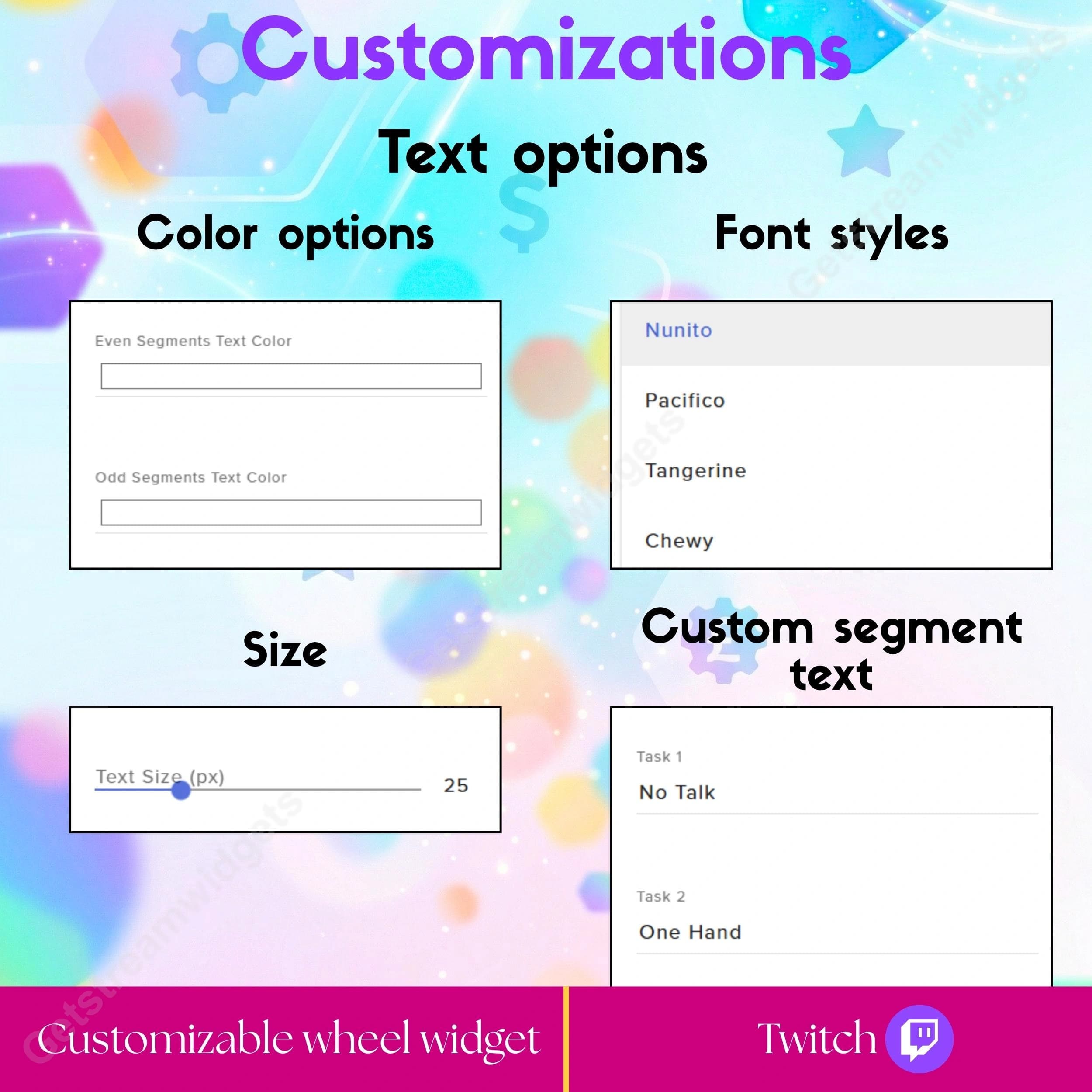 Customizable Spin Wheel Widget ⟢ Twitch • Liquid Progress & Neon Ring • Manual & Goal Spins • StreamElements OBS 4