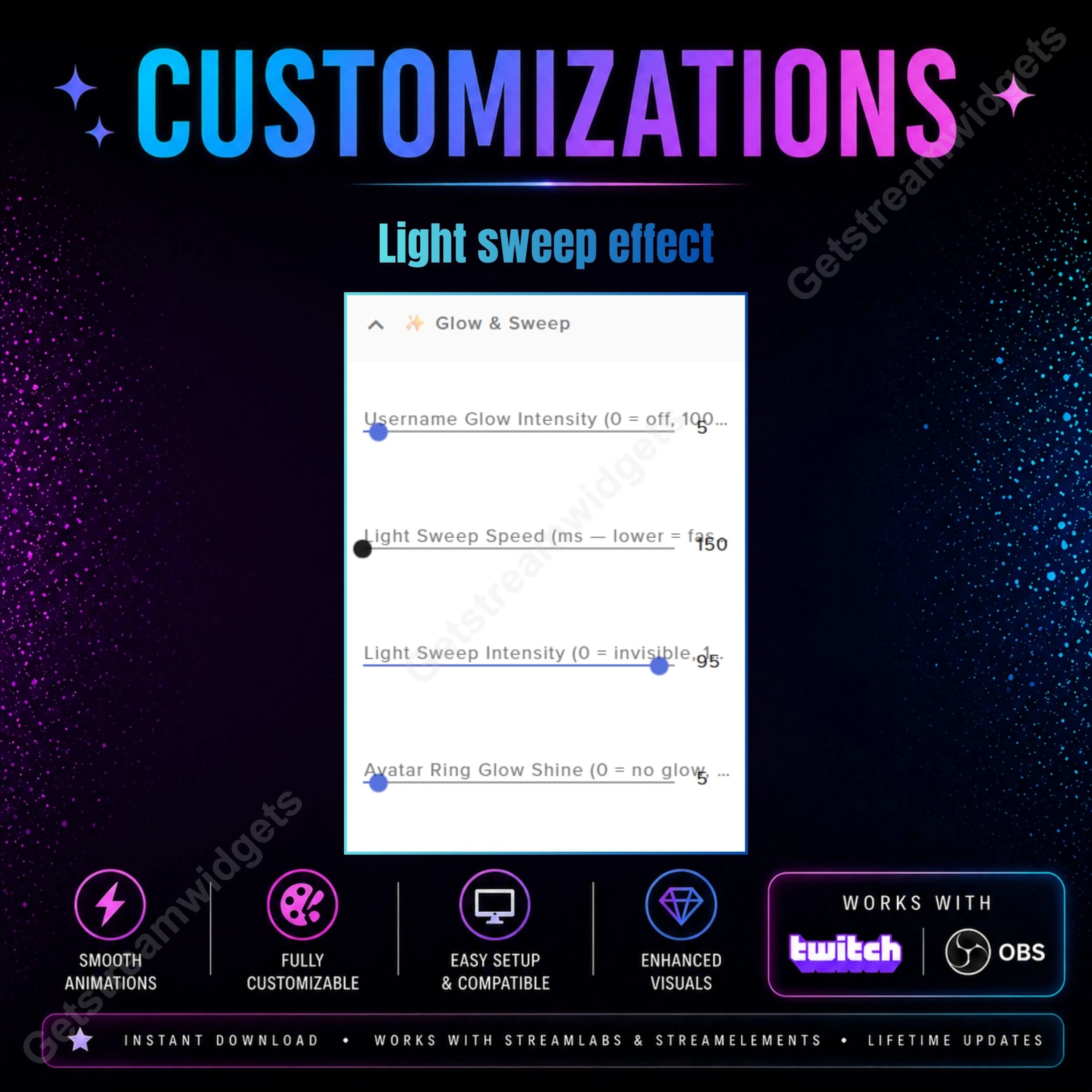 Cyberpunk theme chat widget and Alert system for twitch streamers 3