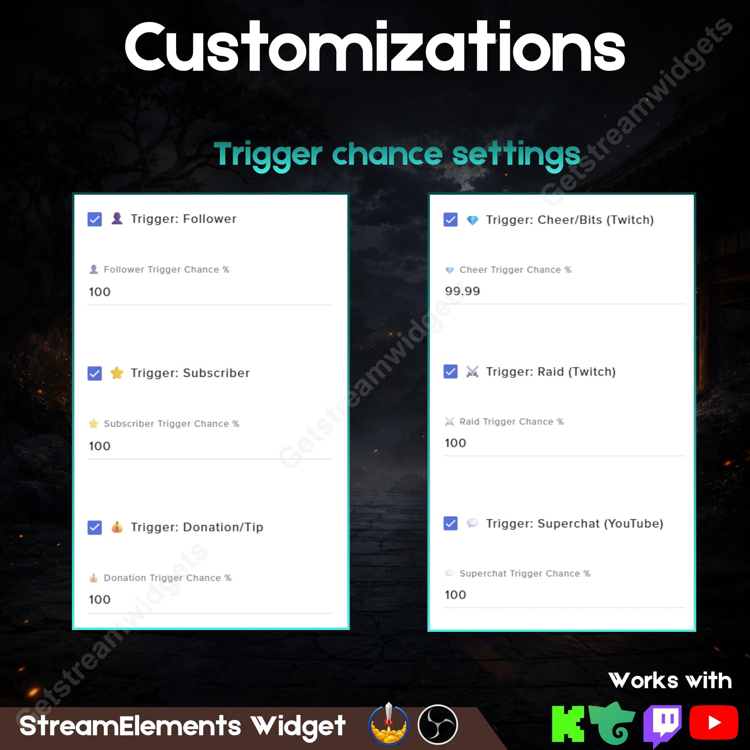 Universal cosmic TCG pack opening widget  4