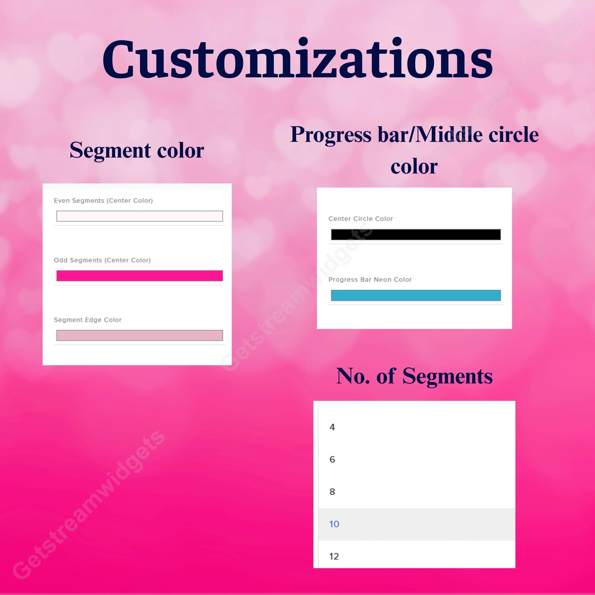 Valentine Spin Wheel Widget ⟢ Twitch  • Romantic Theme Prize Wheel • Animated Spins • Fully Customizable StreamElements OBS 7