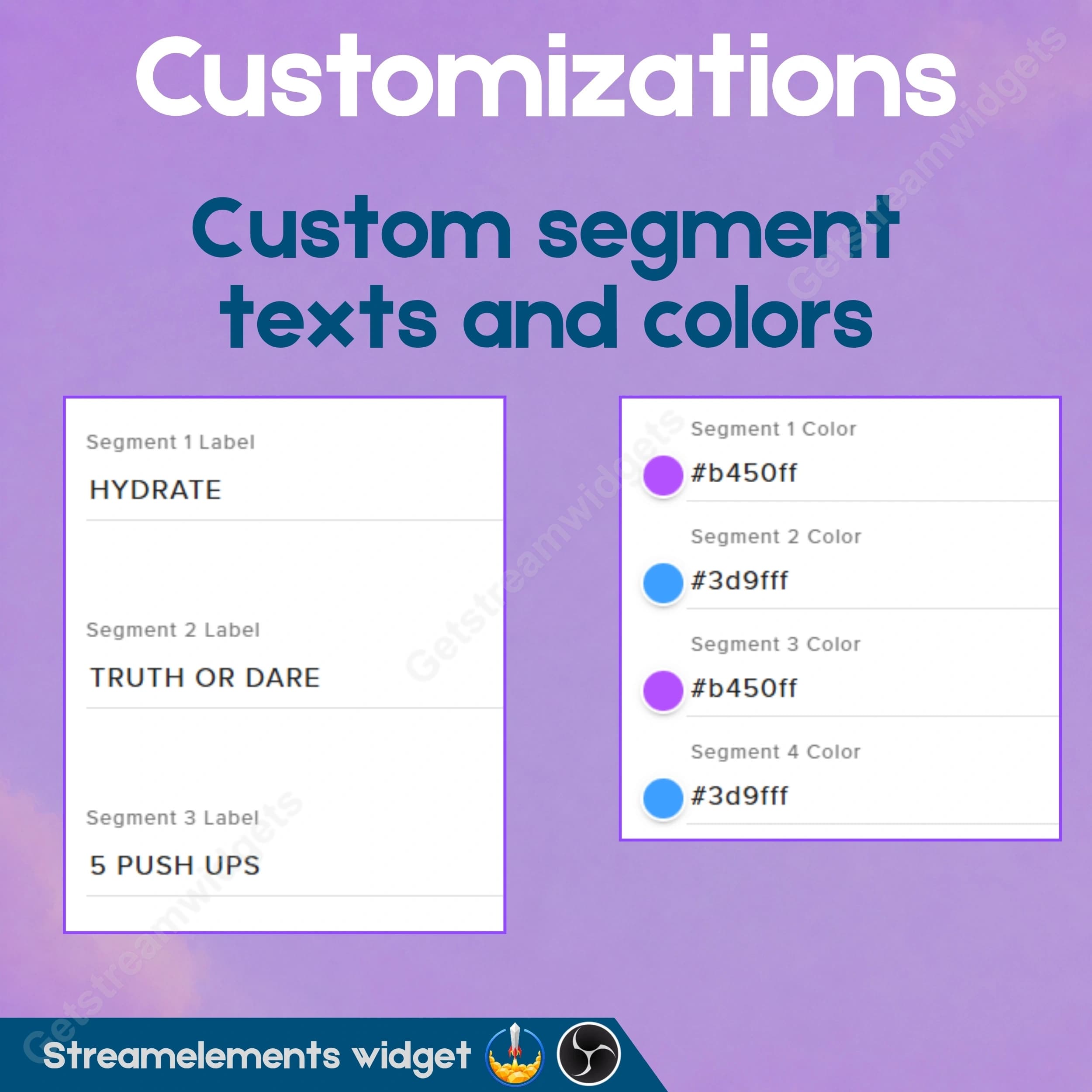 Multistream Space Spin Wheel Widget ⟢ Twitch Youtube Kick Trovo • Neon Theme • Fully Customizable • StreamElements OBS 7