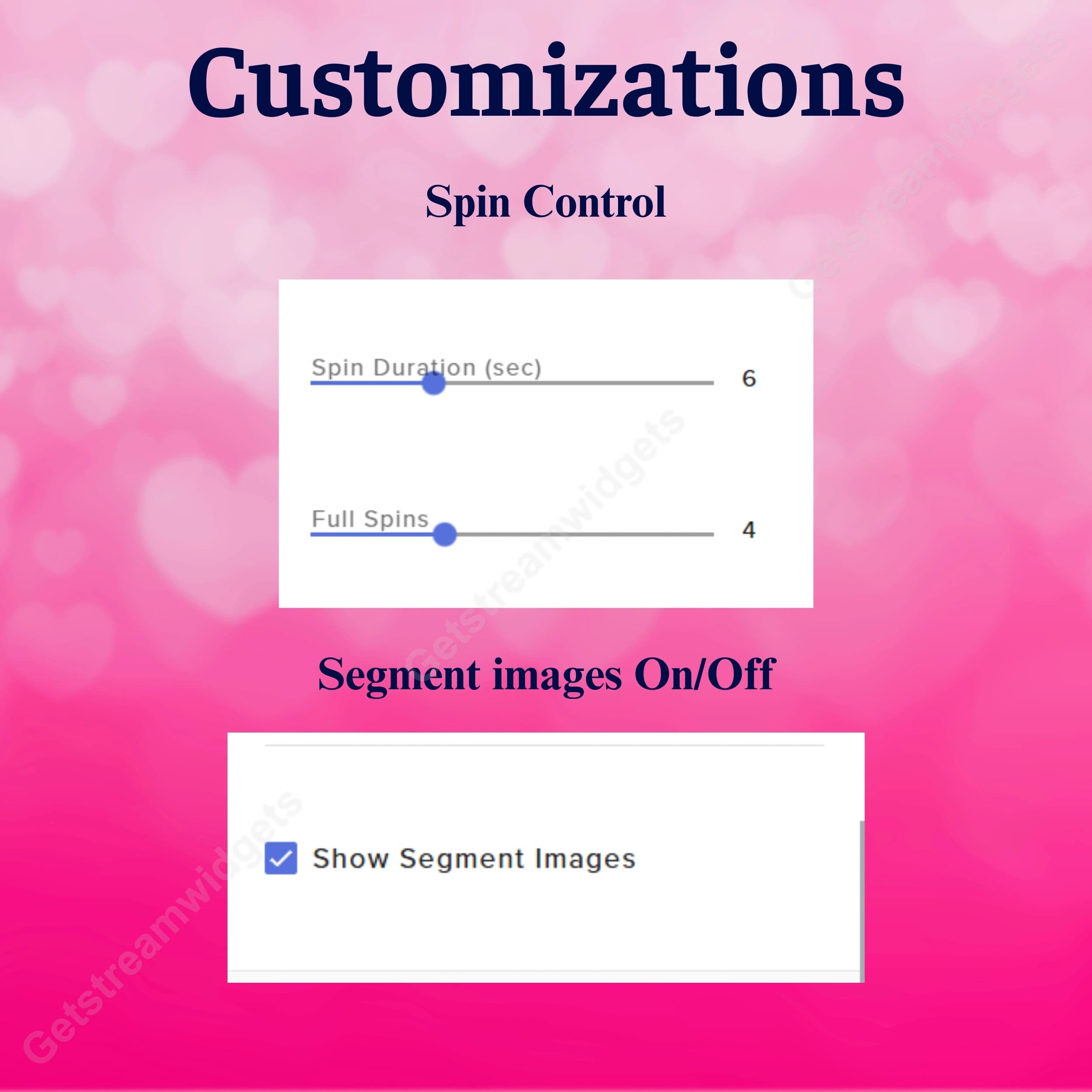 Valentine Spin Wheel Widget ⟢ Twitch  • Romantic Theme Prize Wheel • Animated Spins • Fully Customizable StreamElements OBS 4