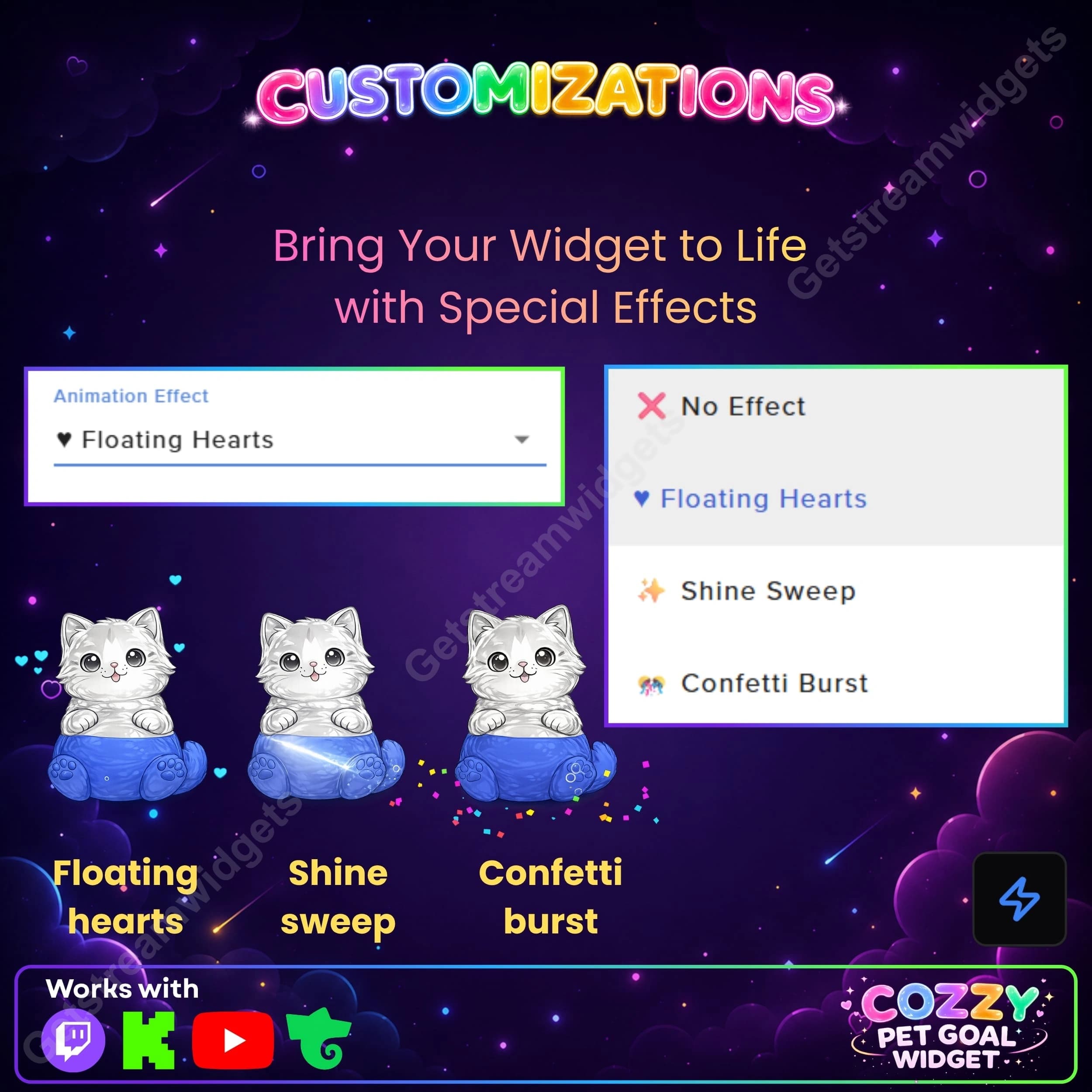Universal cozy pet goal widget 2