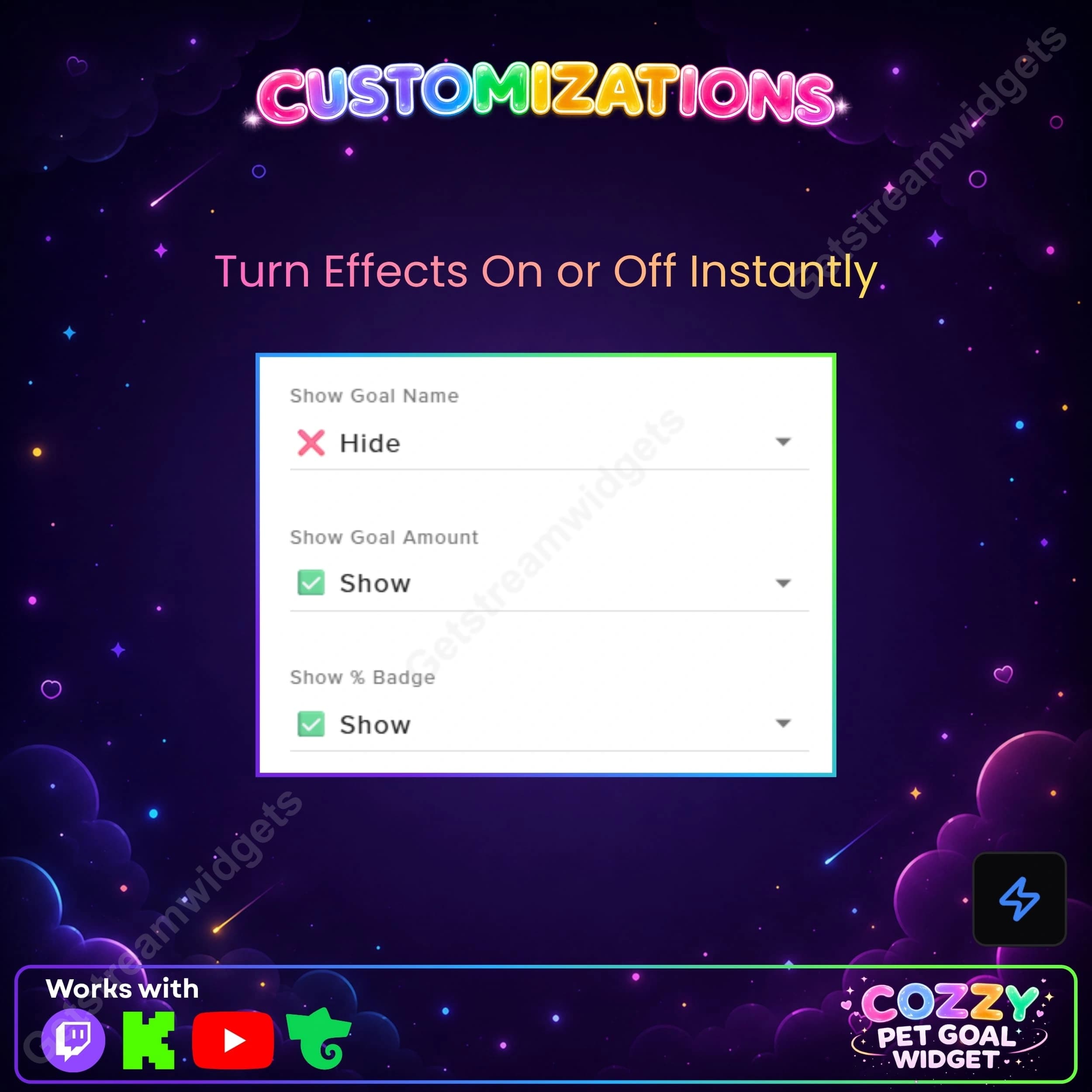 Universal cozy pet goal widget 6