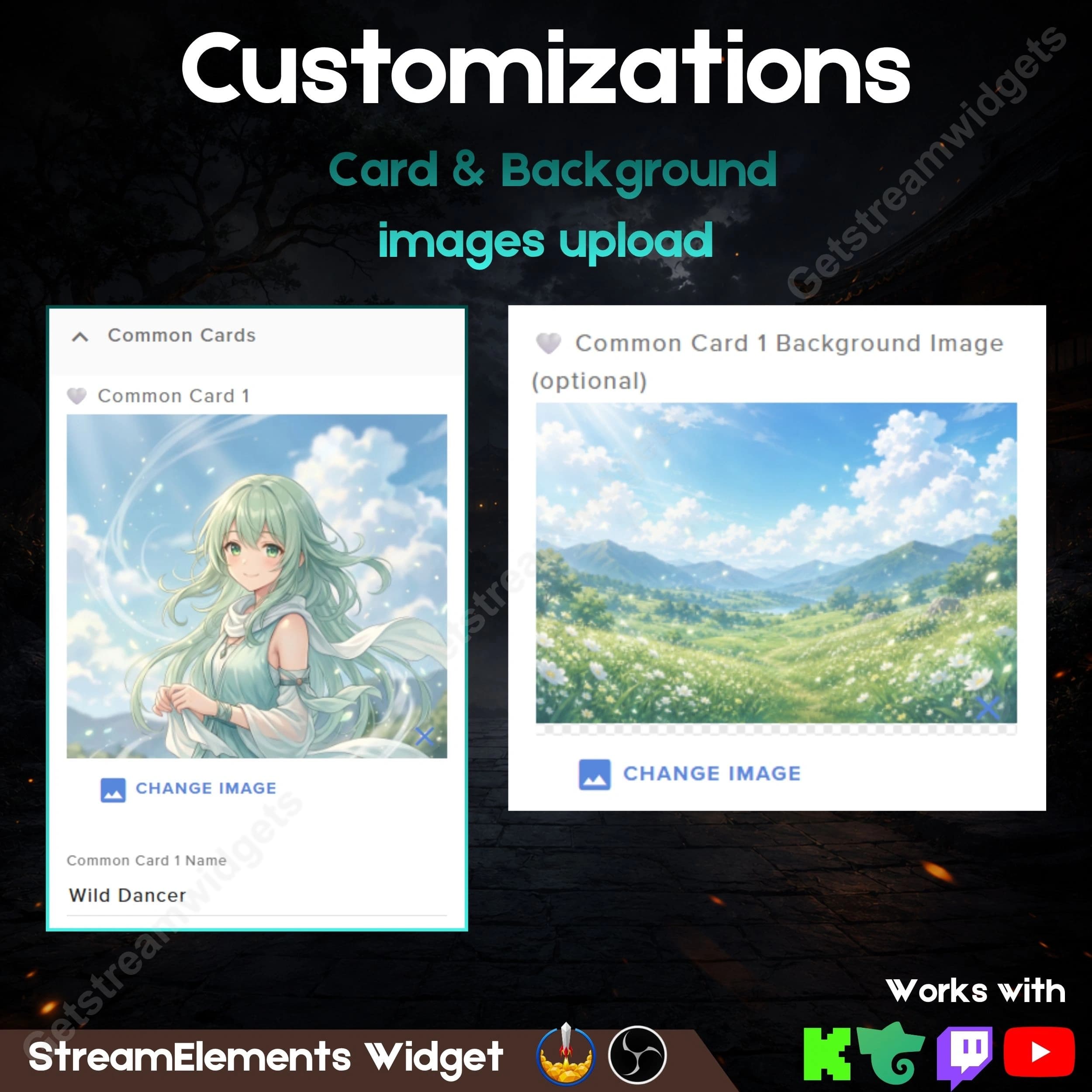 Universal cosmic TCG pack opening widget  8