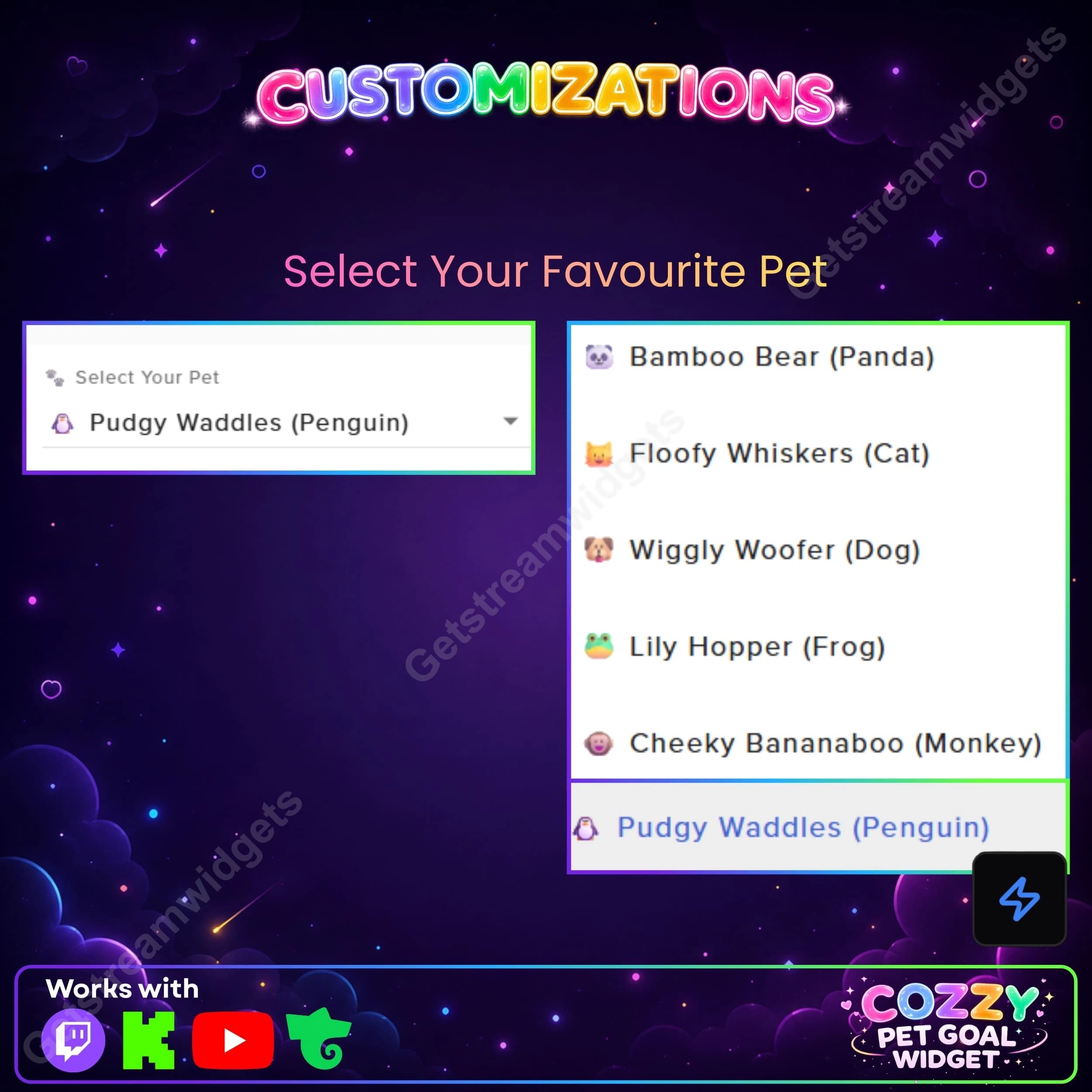 Universal cozy pet goal widget 3