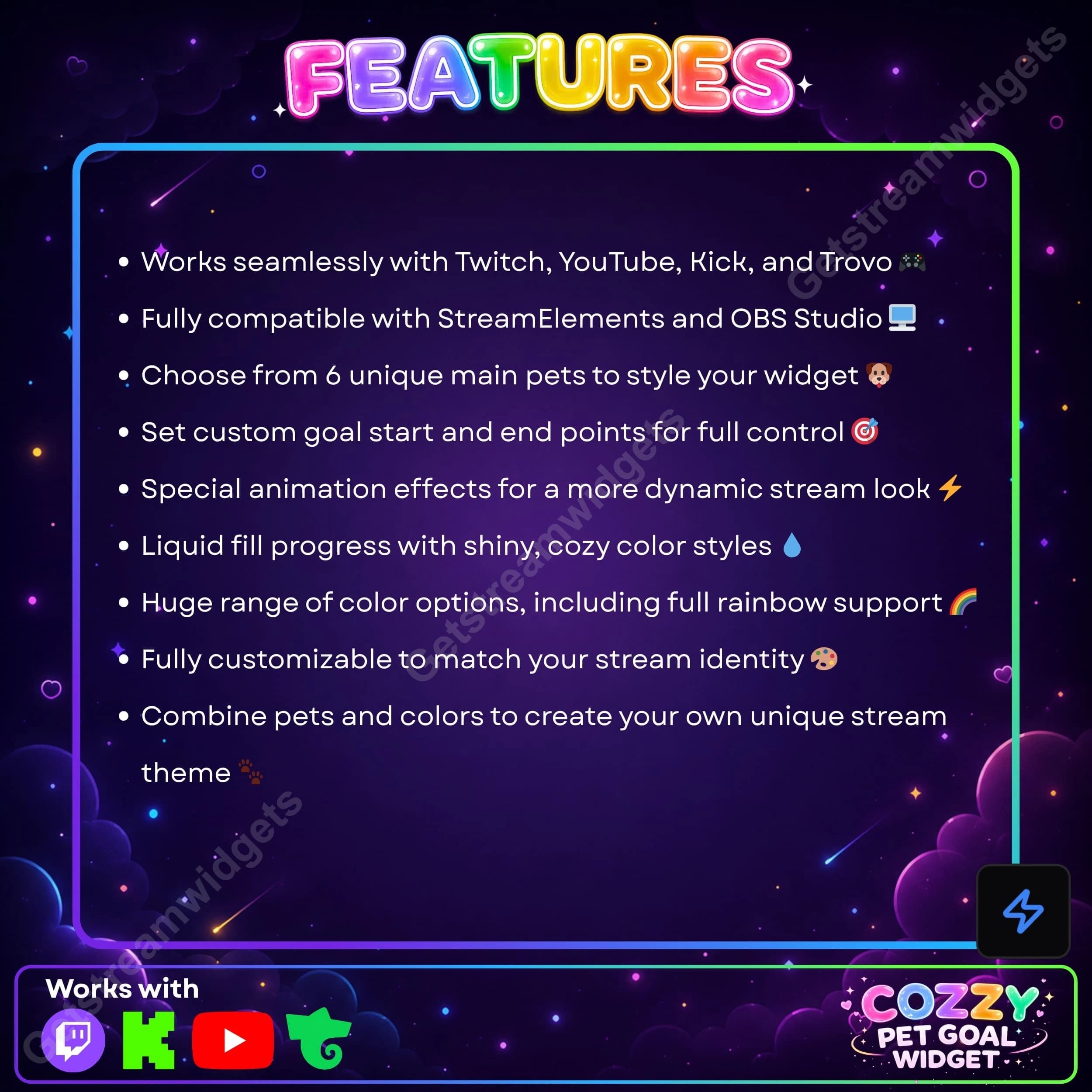 Universal cozy pet goal widget 1