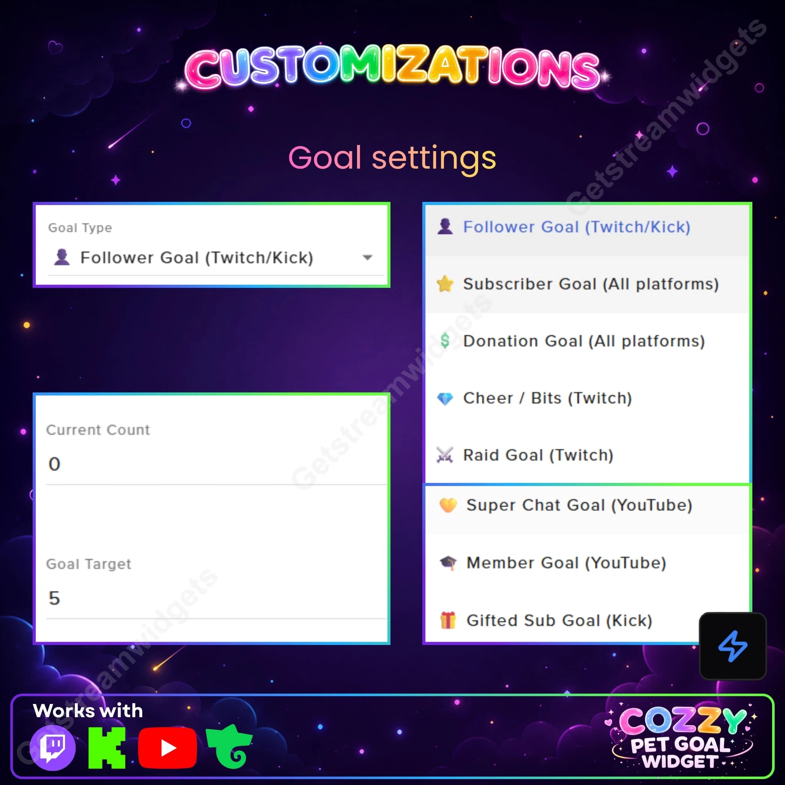 Universal cozy pet goal widget 4