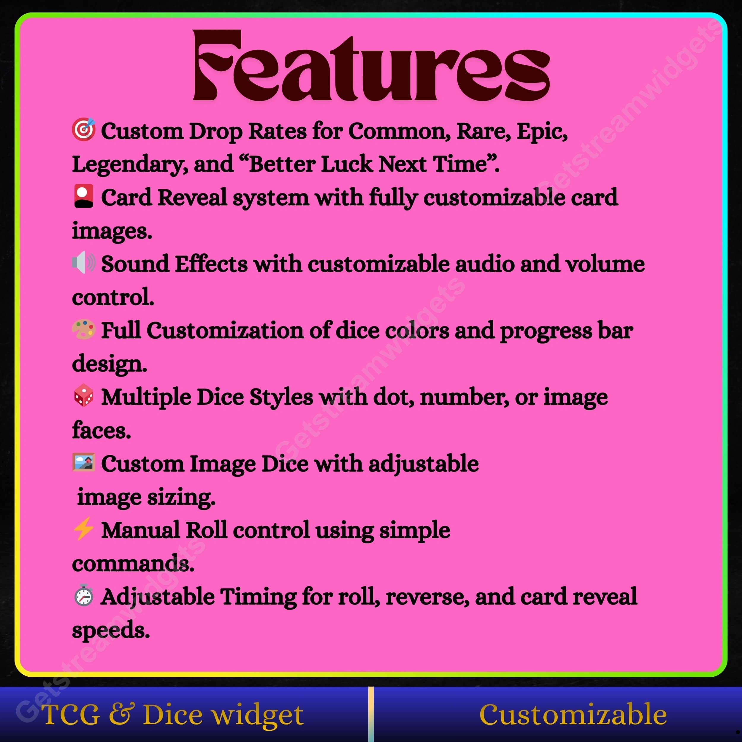 Dice widget for twitch streamers 2
