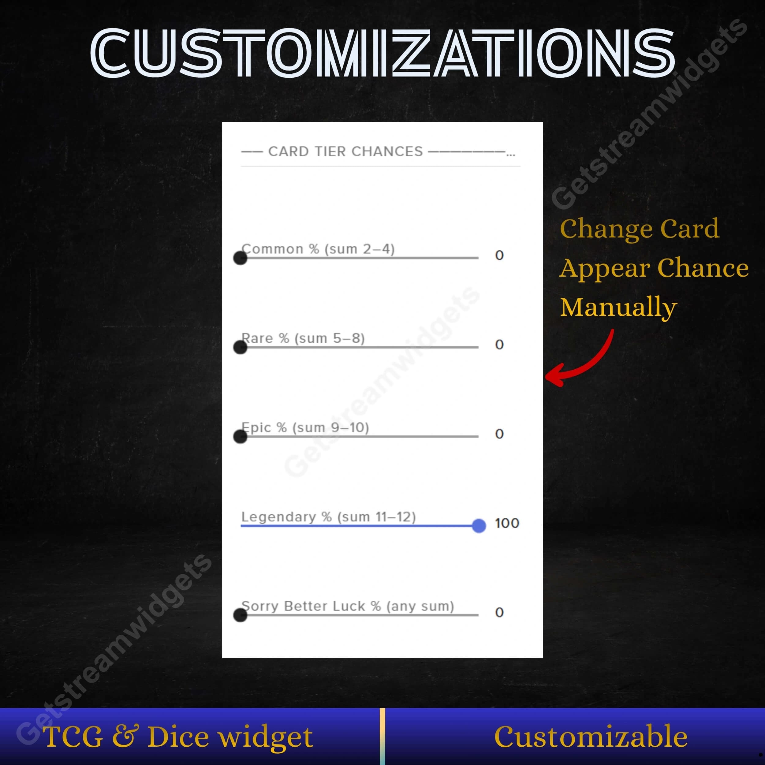 Dice widget for twitch streamers 8