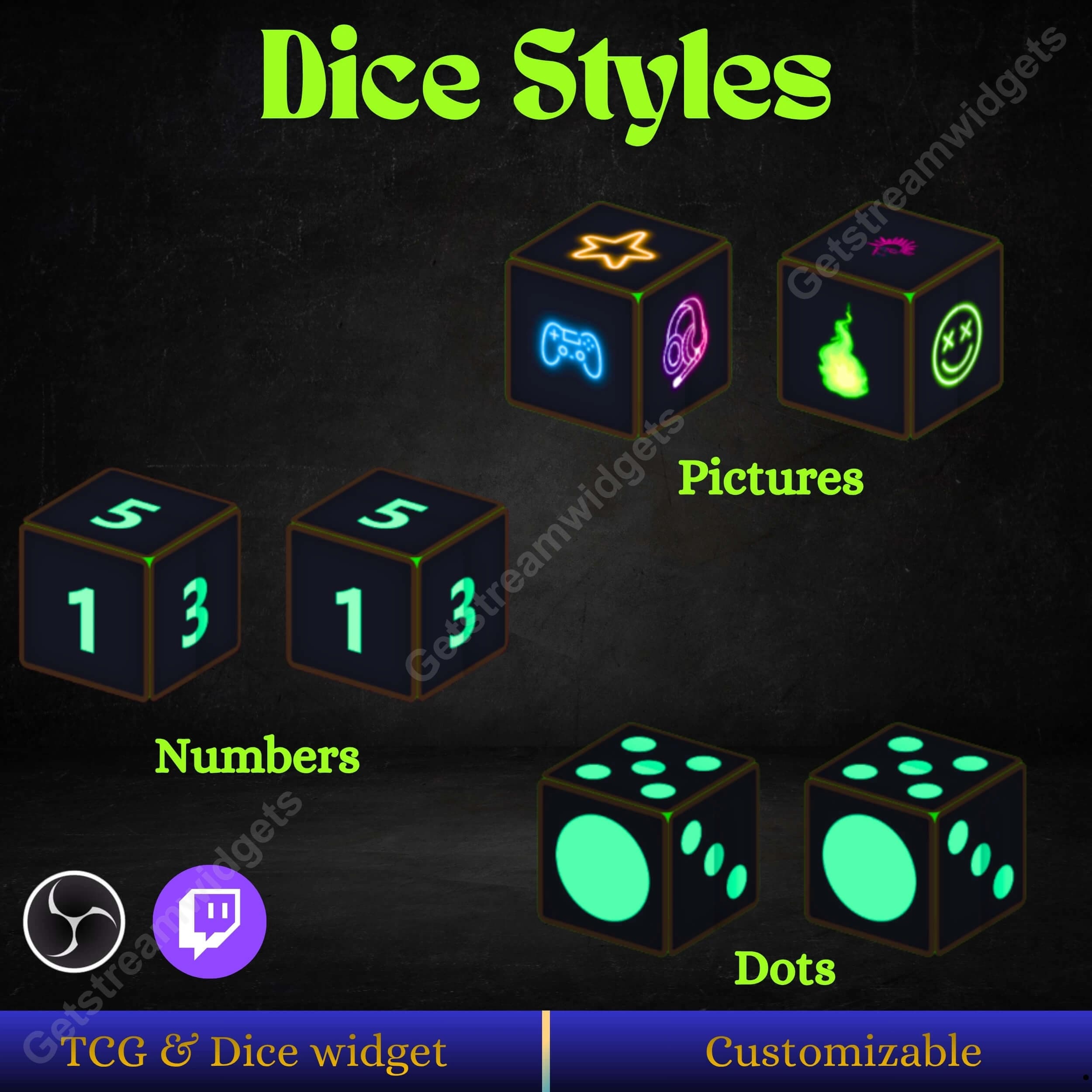 Dice widget for twitch streamers 1