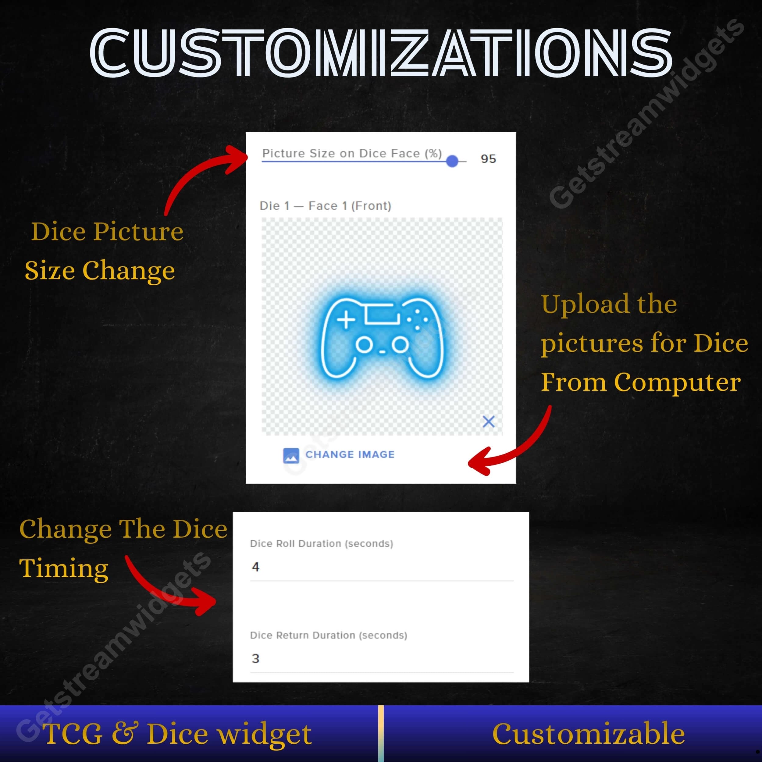 Dice widget for twitch streamers 6