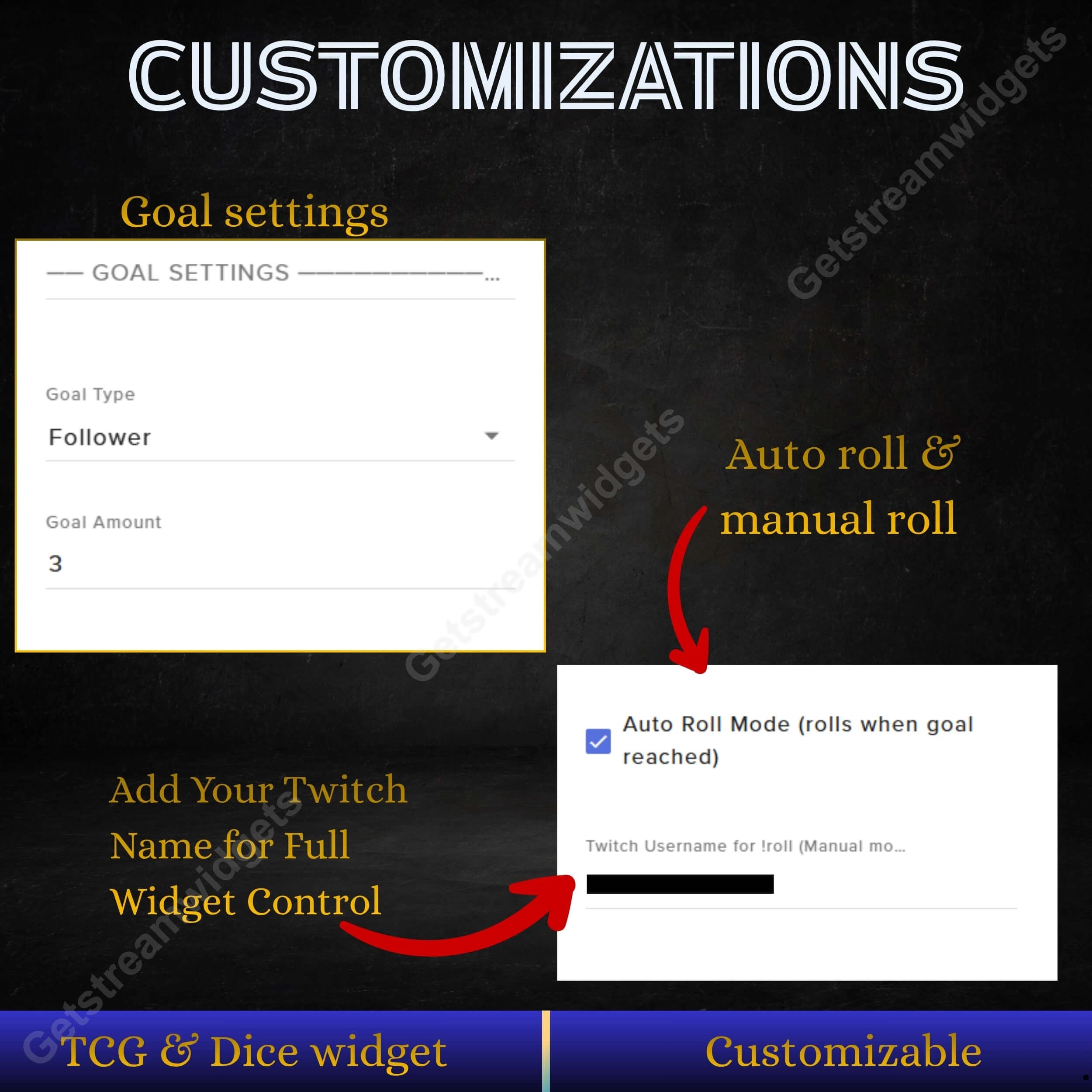 Dice widget for twitch streamers 3